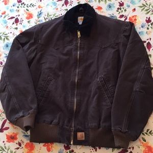 Men’s Dark Brown Carhartt Jacket, Medium